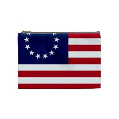 Betsy Ross Flag Cosmetic Bag (medium) by Valentinaart