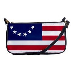 Betsy Ross Flag Shoulder Clutch Bag by Valentinaart