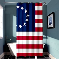 Betsy Ross Flag Shower Curtain 36  X 72  (stall)  by Valentinaart