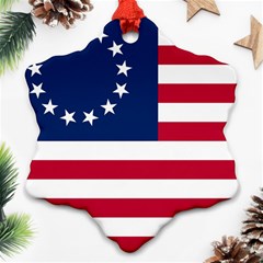 Betsy Ross Flag Ornament (snowflake)