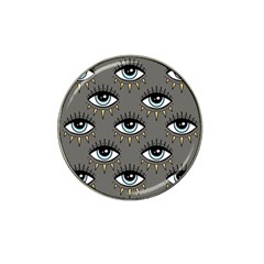 Eyes Pattern Hat Clip Ball Marker (10 Pack) by Valentinaart