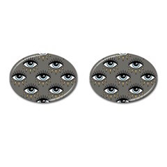 Eyes Pattern Cufflinks (oval) by Valentinaart