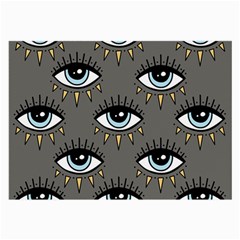 Eyes Pattern Large Glasses Cloth by Valentinaart