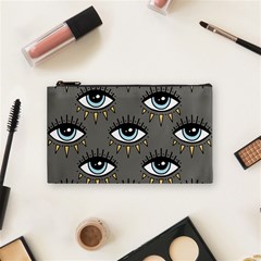 Eyes Pattern Cosmetic Bag (small) by Valentinaart