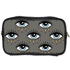 Eyes Pattern Toiletries Bag (two Sides) by Valentinaart