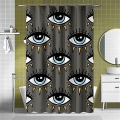 Eyes Pattern Shower Curtain 48  X 72  (small)  by Valentinaart