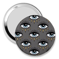 Eyes Pattern 3  Handbag Mirrors by Valentinaart