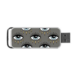 Eyes Pattern Portable Usb Flash (one Side) by Valentinaart