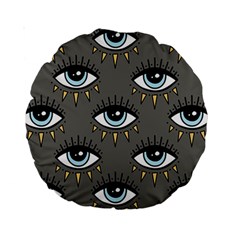 Eyes Pattern Standard 15  Premium Round Cushions