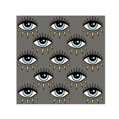 Eyes Pattern Small Satin Scarf (square) by Valentinaart