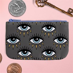 Eyes Pattern Large Coin Purse by Valentinaart