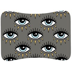 Eyes Pattern Velour Seat Head Rest Cushion by Valentinaart