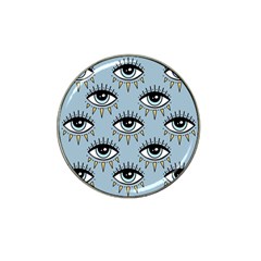 Eyes Pattern Hat Clip Ball Marker (10 Pack) by Valentinaart