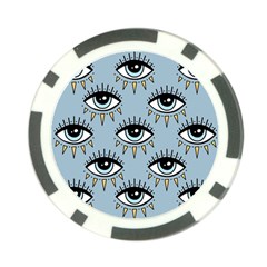 Eyes Pattern Poker Chip Card Guard (10 Pack) by Valentinaart