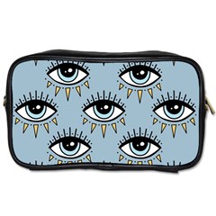 Eyes Pattern Toiletries Bag (two Sides) by Valentinaart