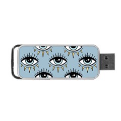 Eyes Pattern Portable Usb Flash (two Sides) by Valentinaart