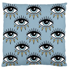 Eyes Pattern Large Flano Cushion Case (two Sides) by Valentinaart