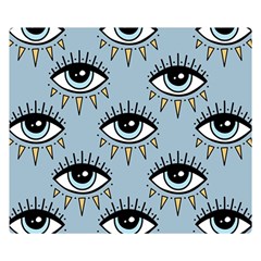 Eyes Pattern Double Sided Flano Blanket (small)  by Valentinaart