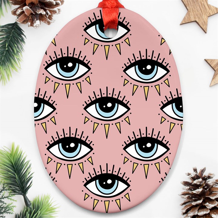 Eyes pattern Ornament (Oval)