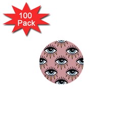 Eyes Pattern 1  Mini Buttons (100 Pack)  by Valentinaart