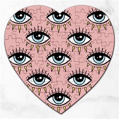 Eyes Pattern Jigsaw Puzzle (heart)