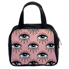 Eyes Pattern Classic Handbag (two Sides) by Valentinaart