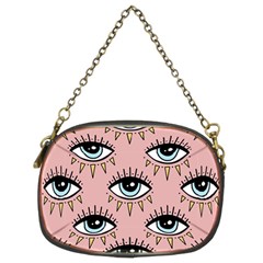 Eyes Pattern Chain Purse (two Sides) by Valentinaart