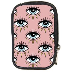 Eyes Pattern Compact Camera Leather Case