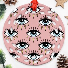 Eyes Pattern Ornament (round Filigree)