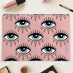 Eyes Pattern Cosmetic Bag (xxl) by Valentinaart