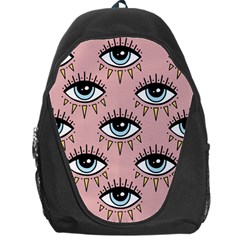 Eyes Pattern Backpack Bag by Valentinaart