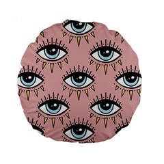 Eyes Pattern Standard 15  Premium Round Cushions