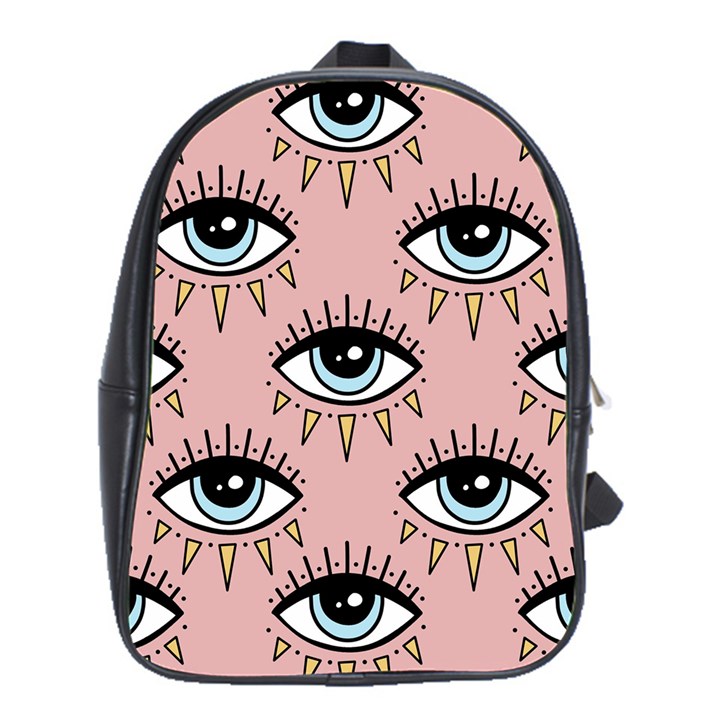 Eyes pattern School Bag (XL)