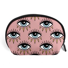 Eyes Pattern Accessory Pouch (large) by Valentinaart