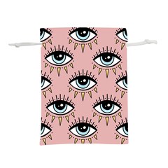 Eyes Pattern Lightweight Drawstring Pouch (l) by Valentinaart