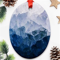 Blue ocean Oval Ornament (Two Sides)