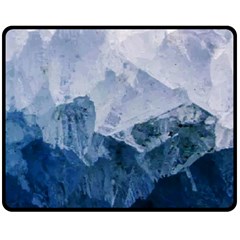 Blue ocean Fleece Blanket (Medium) 