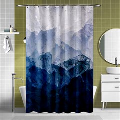 Blue ocean Shower Curtain 48  x 72  (Small) 