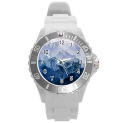 Blue ocean Round Plastic Sport Watch (L)