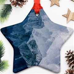 Blue mountains Star Ornament (Two Sides)