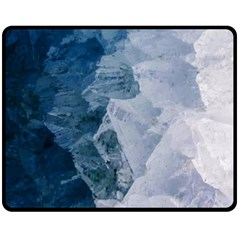 Blue mountains Fleece Blanket (Medium) 