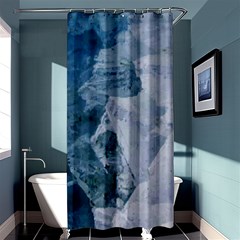 Blue mountains Shower Curtain 36  x 72  (Stall) 