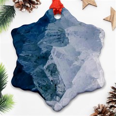 Blue mountains Snowflake Ornament (Two Sides)