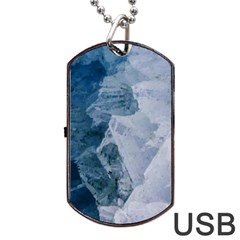 Blue mountains Dog Tag USB Flash (One Side)