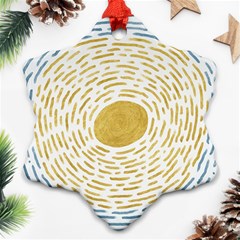 Summer sky Snowflake Ornament (Two Sides)