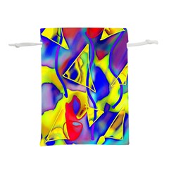 Yellow Triangles Abstract Lightweight Drawstring Pouch (s)