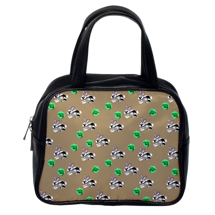 Bunnies pattern Classic Handbag (One Side)