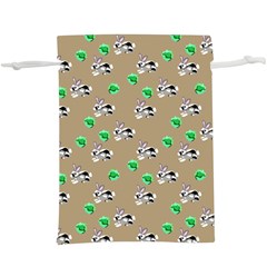 Bunnies Pattern  Lightweight Drawstring Pouch (xl)