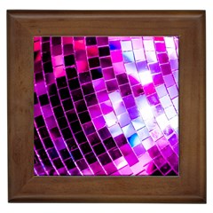 Purple Disco Ball Framed Tile by essentialimage