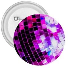 Purple Disco Ball 3  Buttons by essentialimage